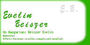 evelin beiszer business card